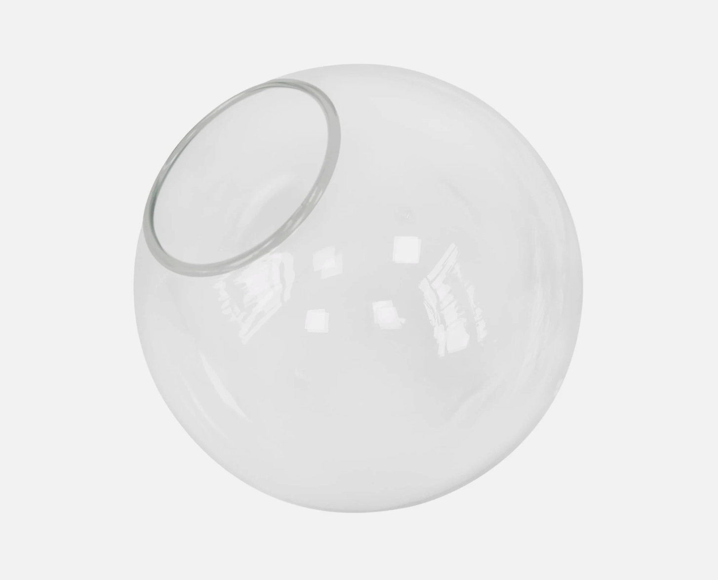 KoKo&Yukina 6" Clear Glass Globe Lamp Shade Replacement 2.67" Fitter Chandelier