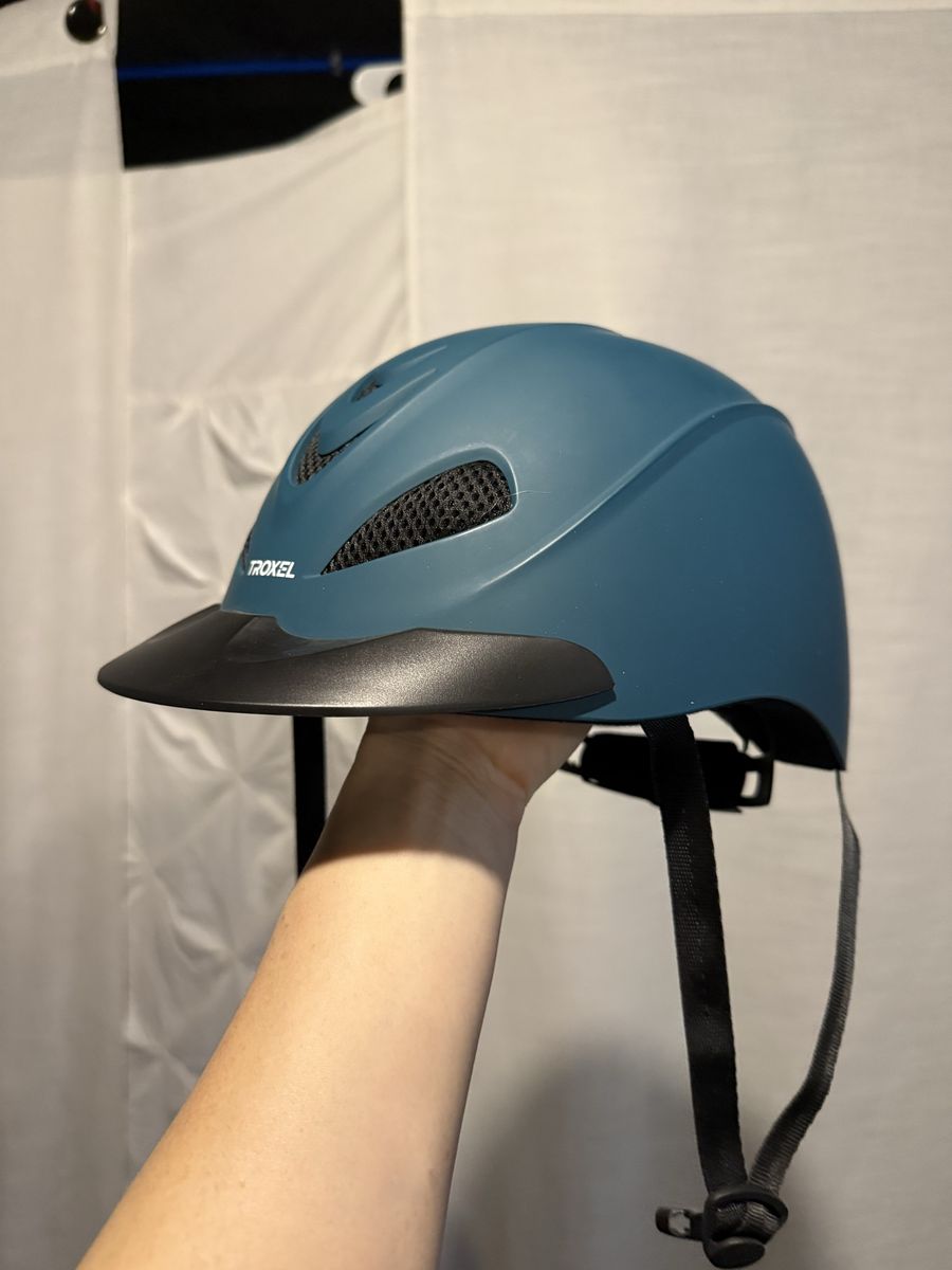Troxel Spirit Horseback Riding Helmet - Teal/Blue, Adjustable
