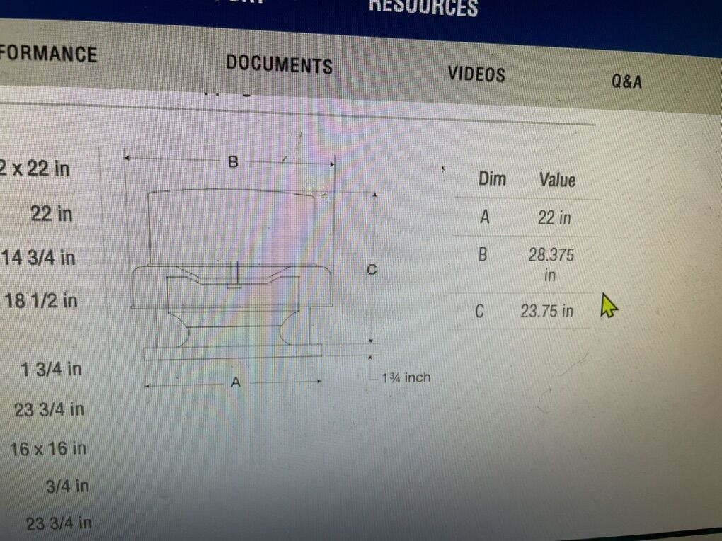 Centrifugal Downblast Exhaust Fan, Product # GB-140-4122XQD-DR1, 830-1057 CFM