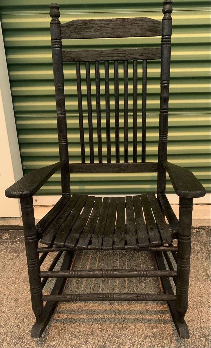 Beautiful Black Cracker Barrel Rocking Chair