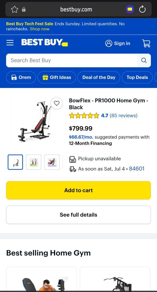 Bowflex Home Gym System - 200 lbs Power Rod Resistance