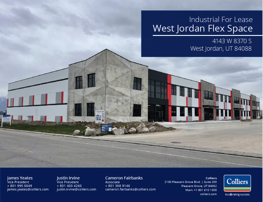 West Jordan Flex Space for Lease - 4080 to 8160 SF
