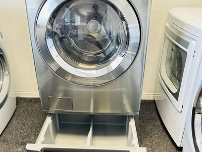 LG stainless ultra capacity washing machine