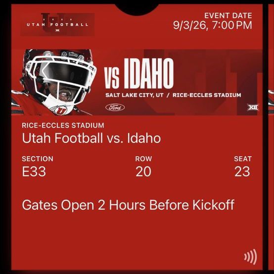 Utah Utes vs Idaho