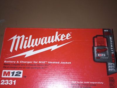 Milwaukee battery and charger