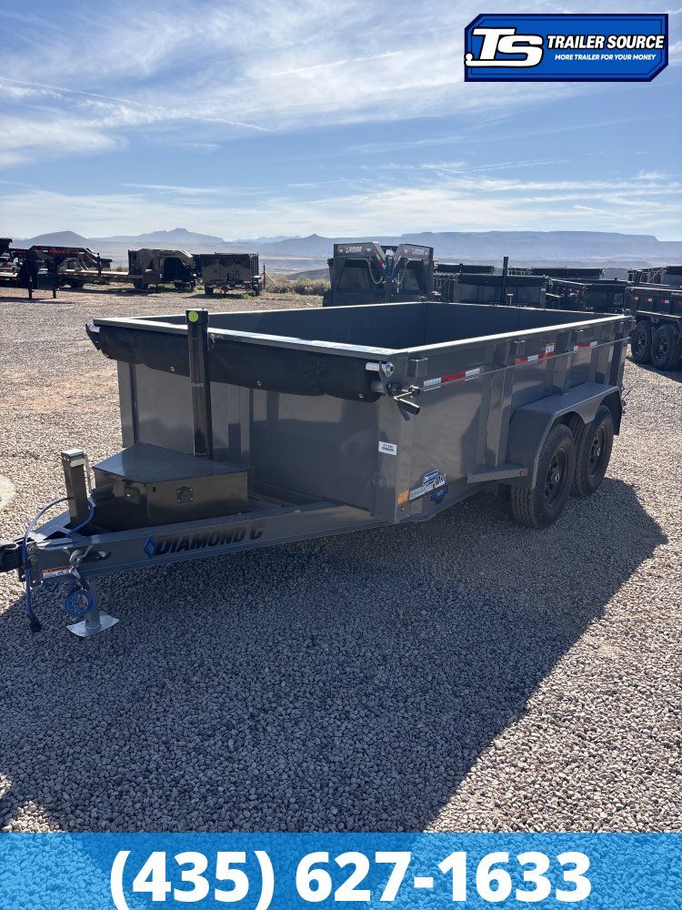 Diamond C MDT 206 6.5x12 ft Dump Trailer 32" Sides 10K GVWR Telescopic