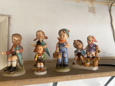 Vintage Ceramic Figurines Children Group Lot