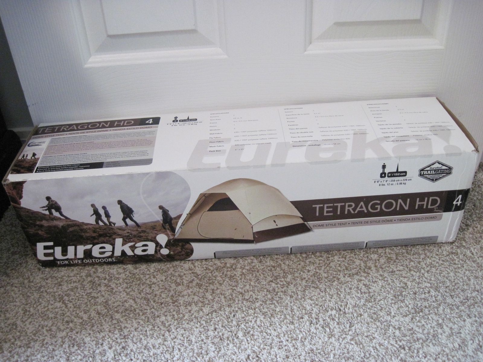 Eureka! 4-person dome tent with extra stakes and mallet