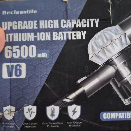 New Becleanlife 6500mAh Lithium-Ion Battery & Filters Compatible with v6 series