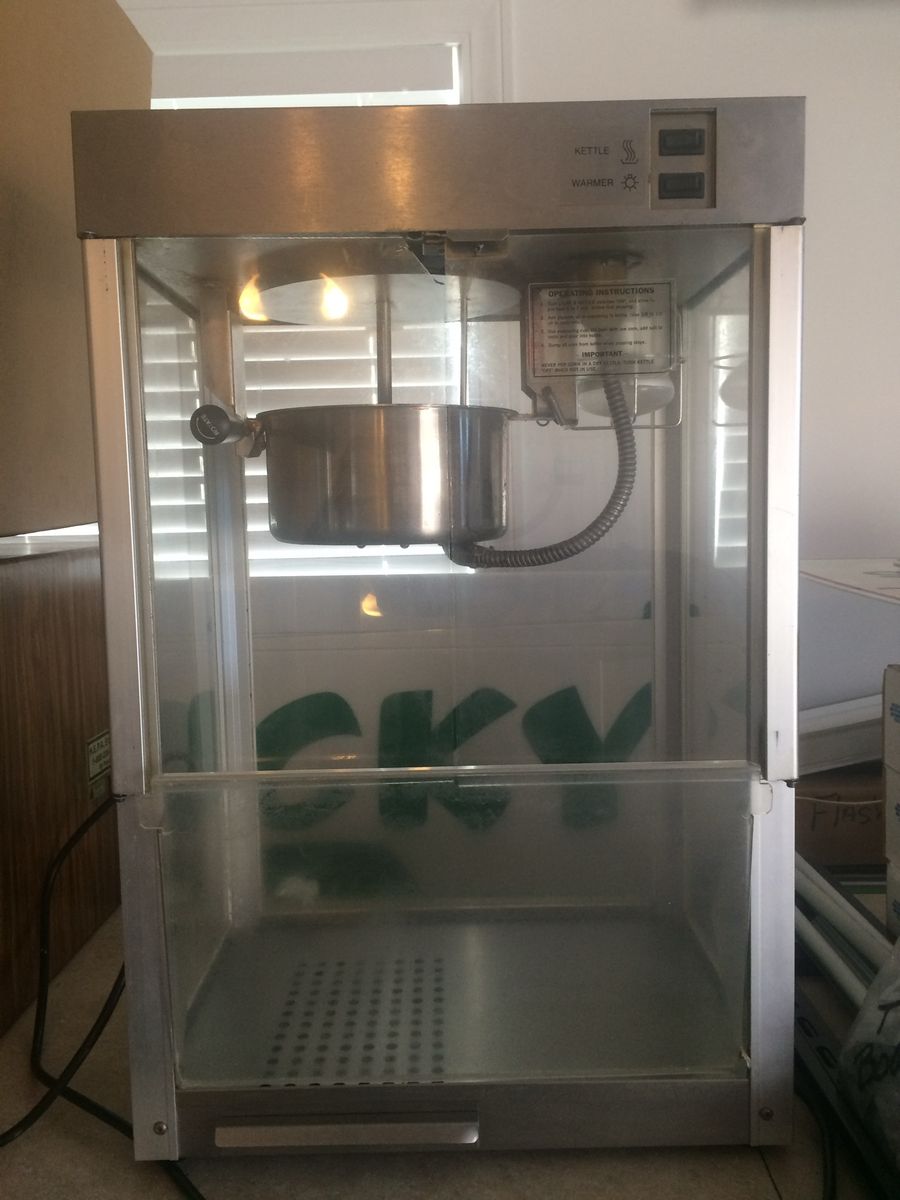 Commercial Popcorn Machine Stainless Steel Kettle Warmer