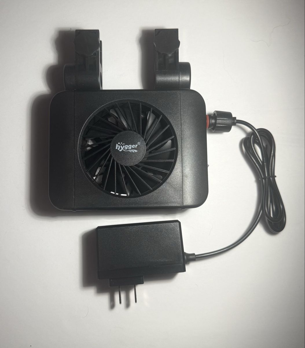 hygger Aquarium Cooling Fan System - Adjustable Speed, Mountable, Quiet Operation, Black