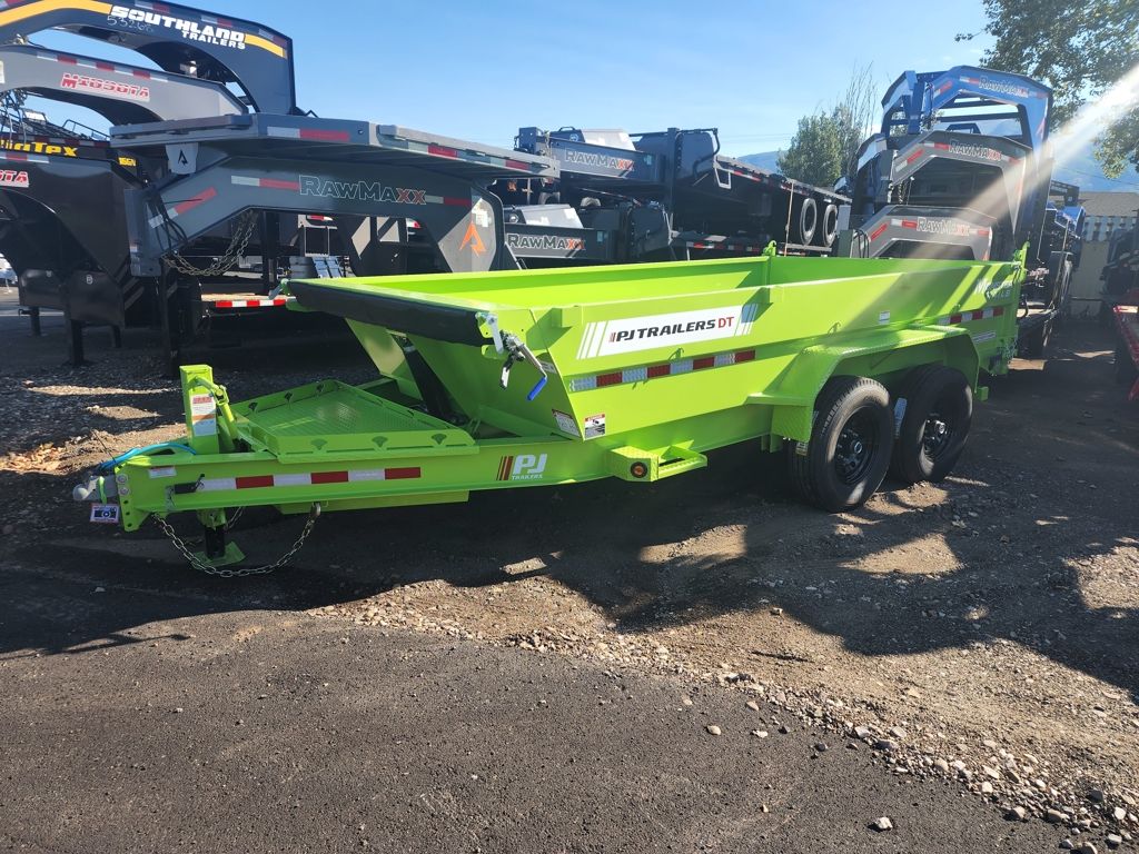 2027 PJ Trailers 7X14 DT1 Telescopic 14K Dump Trailer