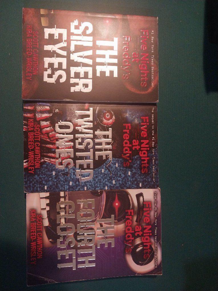 Five Nights at Freddy's Book Series (3-Book Lot): The Silver Eyes, The Twisted Ones, The Fourth Closet