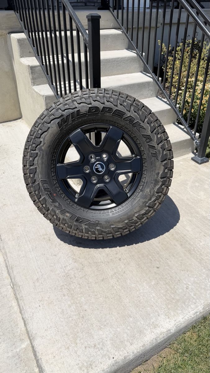 Ford Bronco Rims and Tires 285/70R17 Falken Wildpeak AT3w