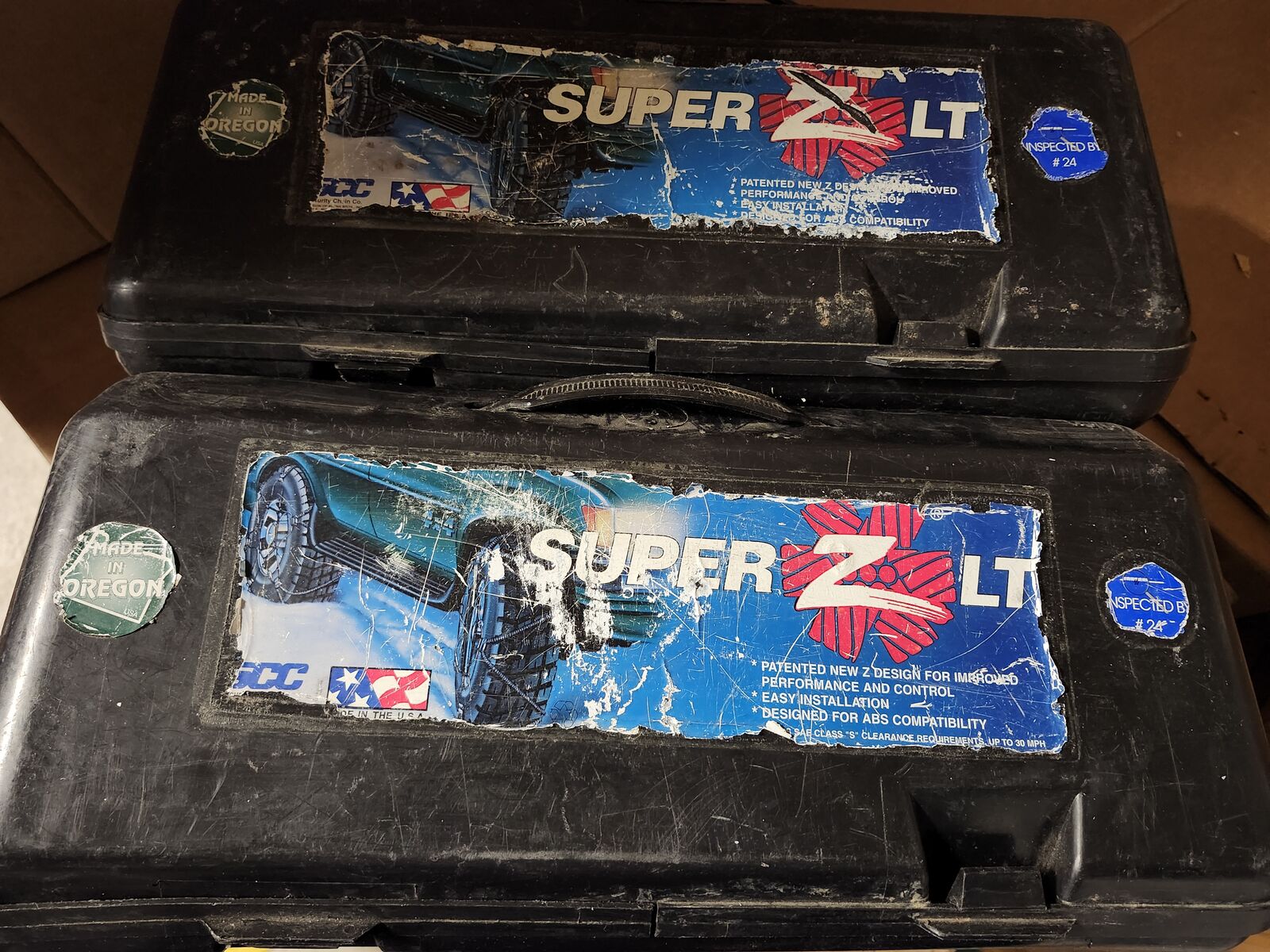 SCC ZT729 Super Z LT Light Truck and SUV Tire Traction Chain - Set of 2, Silver