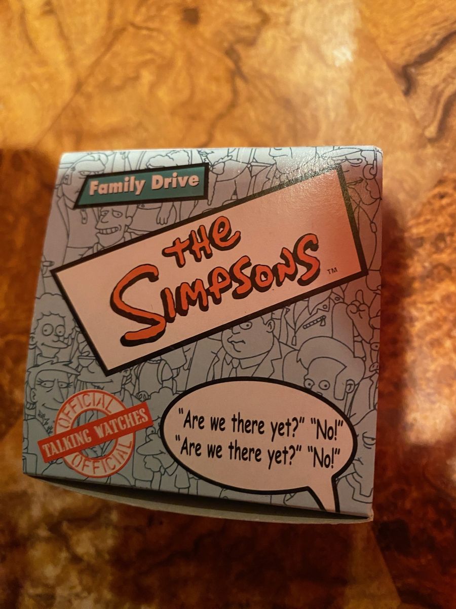 The Simpsons talking watch box