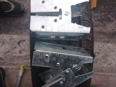 Galvanized Sawhorse Brackets 1 pair