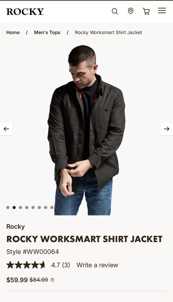 Rocky Shirt Jacket, M