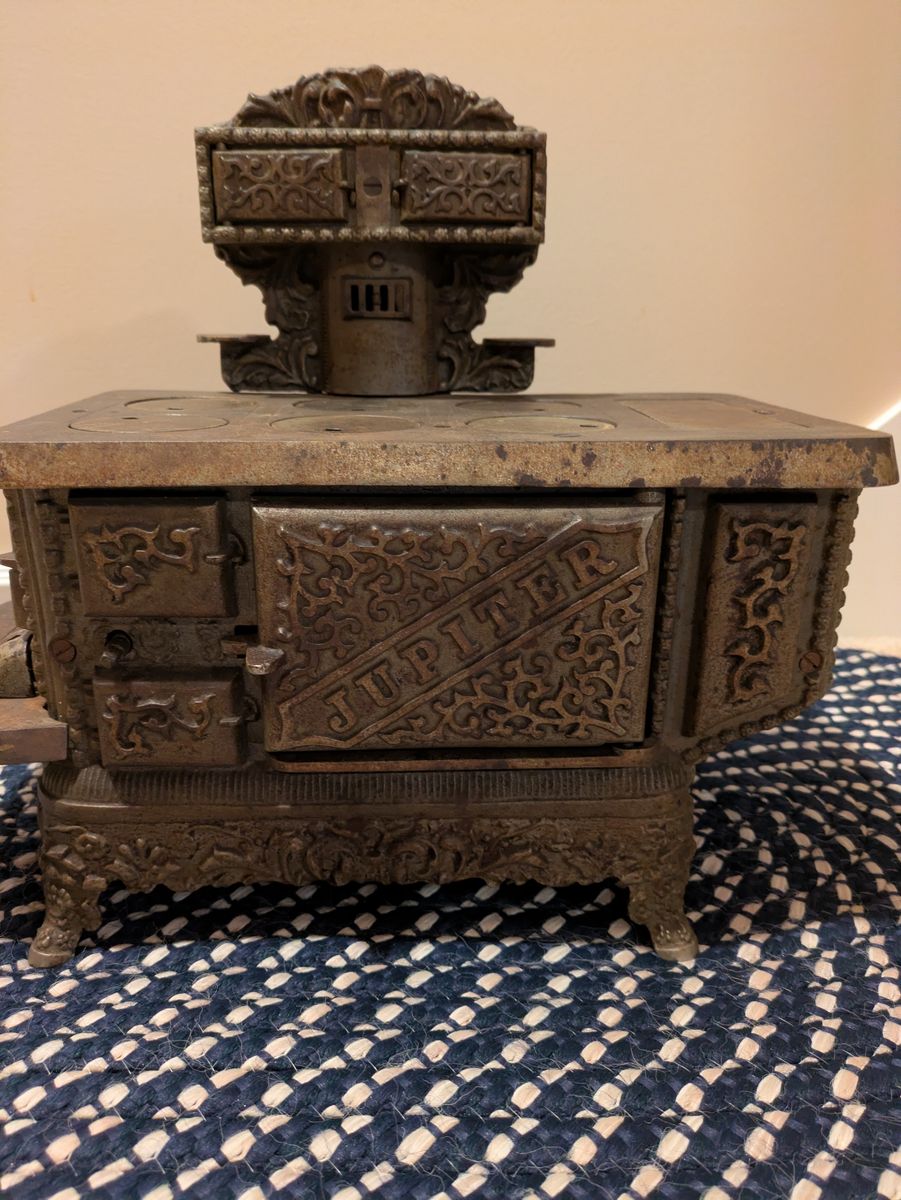 Antique Cast Iron "JUPITER" Toy Stove
