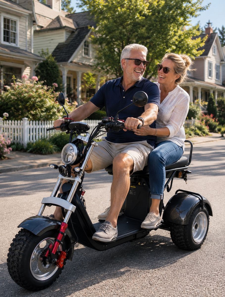 3-Wheel Electric Scooter / Trike – Dual Motor – 40+ Mile Range – $1,800