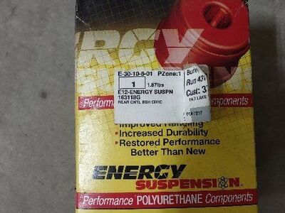 energy suspension urethane bushings rear ep3 civic