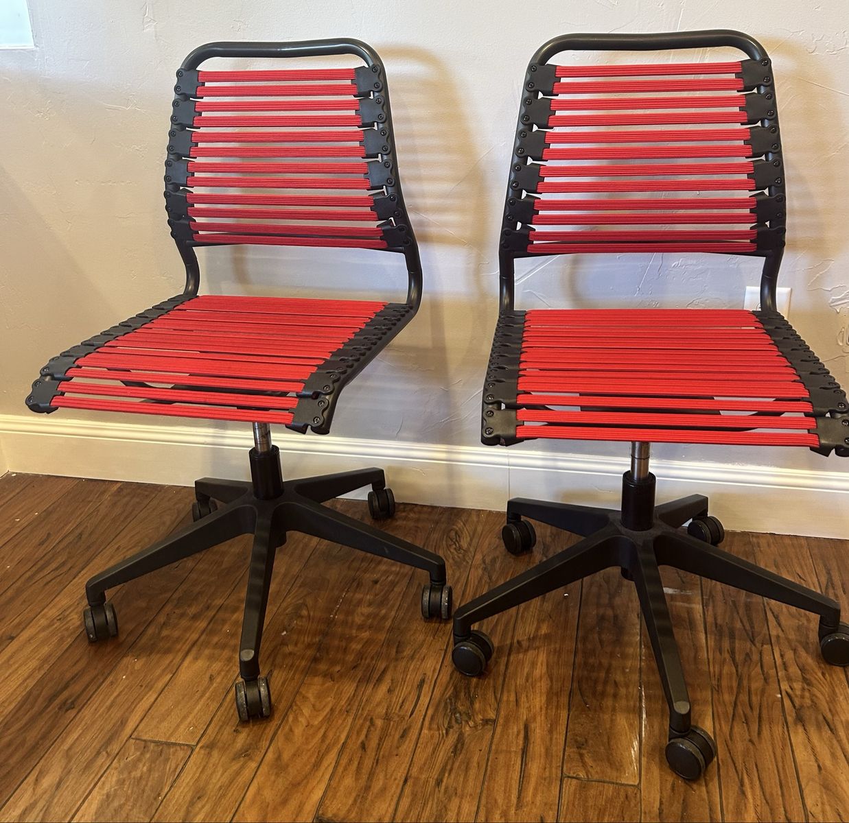 Two (2) Bungee Flat Low Back Office Chairs by Euro Style