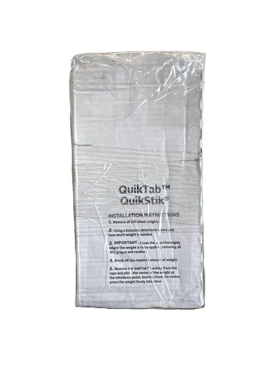 QuikTab QuikStik 6 oz Adhesive Wheel Weights – Box of 30 (USA Made)