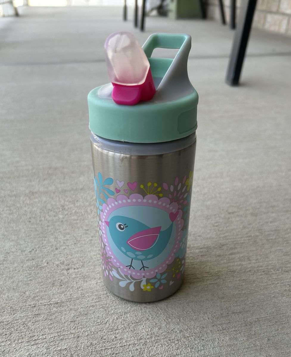 Kids Aluminum Water Bottle with Straw