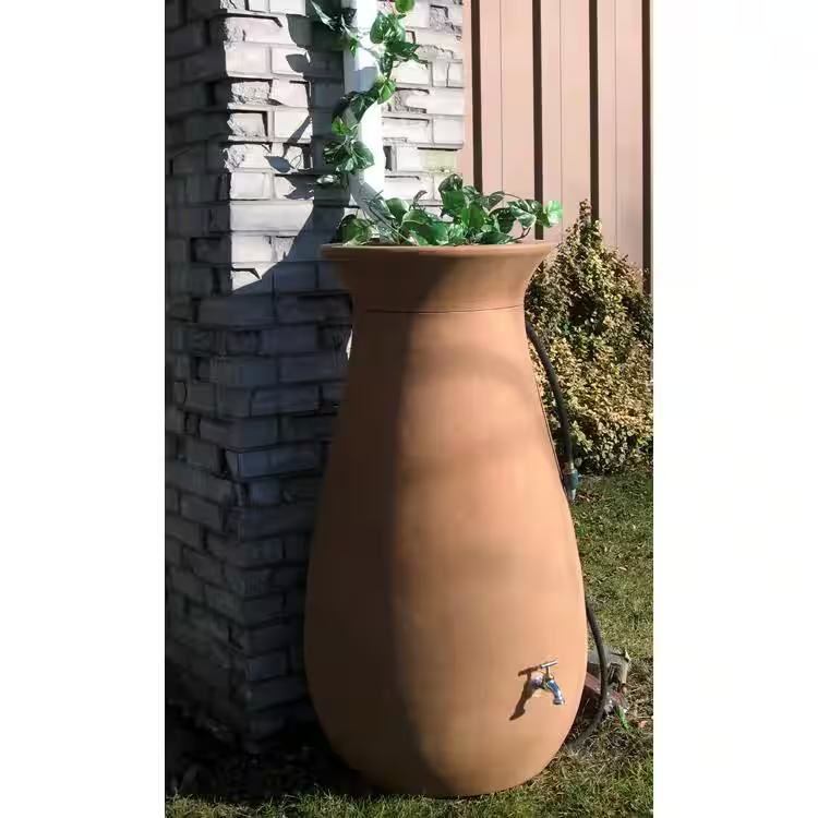 Cascata 65 Gal. Rain Barrel in Terracotta