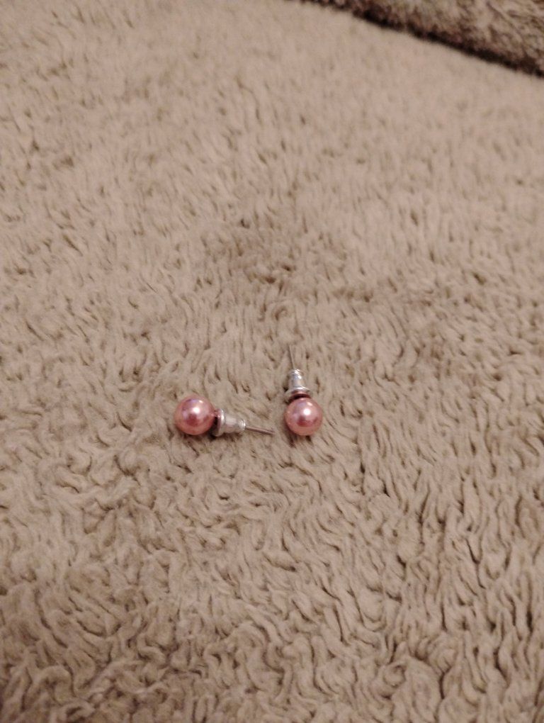 light pink earrings