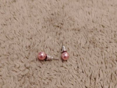 light pink earrings