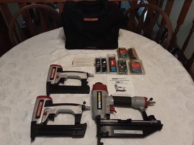 Craftsman 18 Gauge Crown Stapler, 18 Gauge Brad Nailer, 16 Gauge Finish Nailer