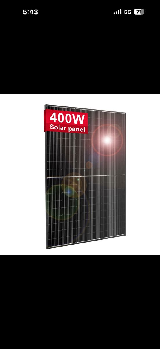 400W Solar Panel (New) Dokio DSP-410M