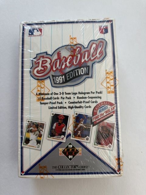 1991 Upper Deck baseball card set. "Find The Nolan", Low Series.