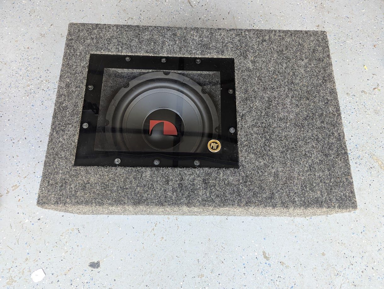 Nakamichi NS-W10D 10" Dual 4-Ohm subwoofer in custom bandpass box