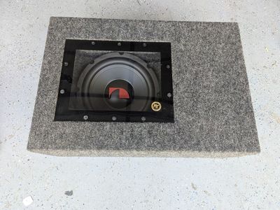 Nakamichi NS-W10D 10" Dual 4-Ohm subwoofer in custom bandpass box