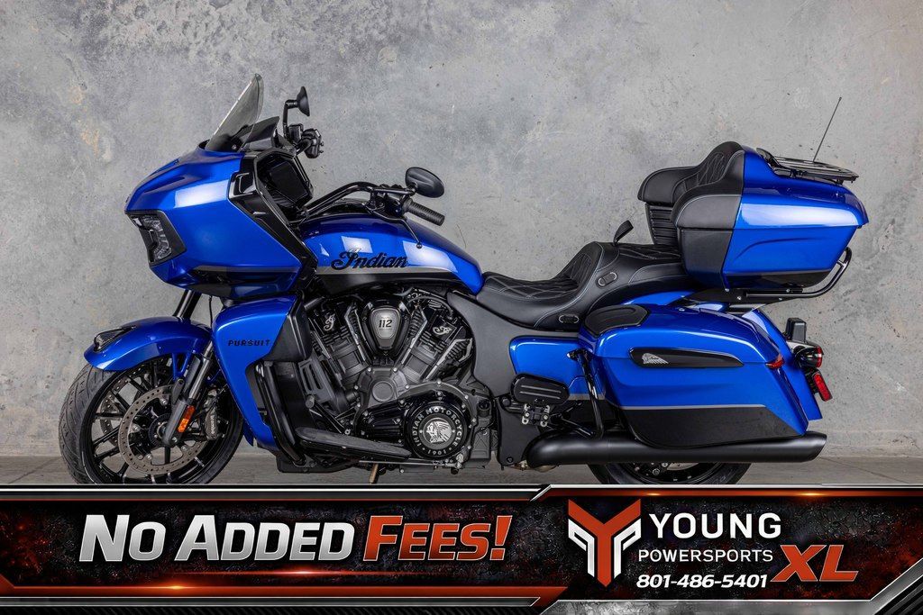 2026 Indian Motorcycle® Pursuit® Dark Horse® 112 w/ PowerBand Audio Deep Blue Metallic with Black M