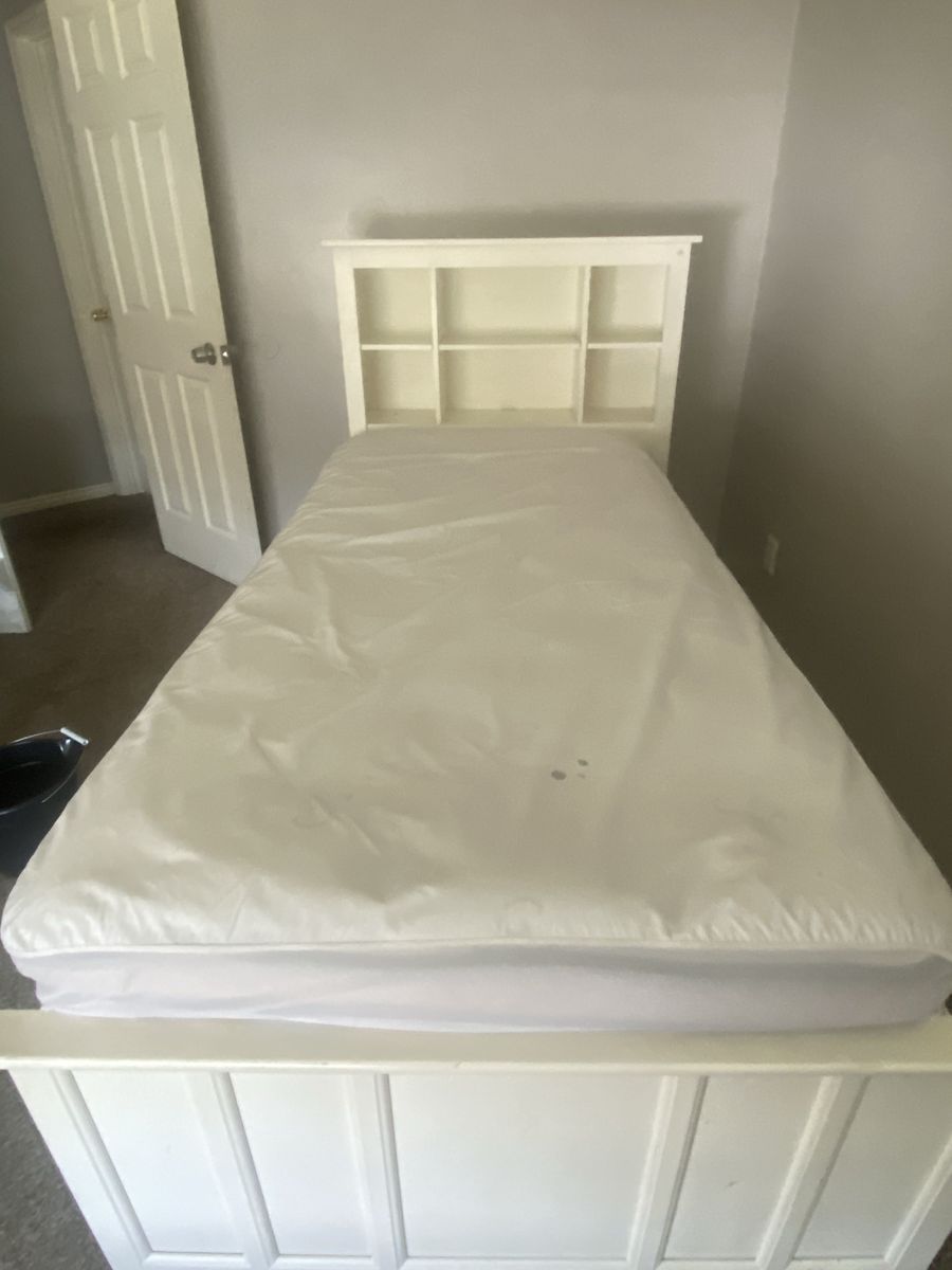 IKEA twin bed with storage