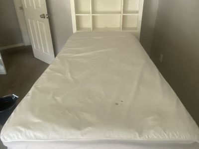 IKEA twin bed with storage
