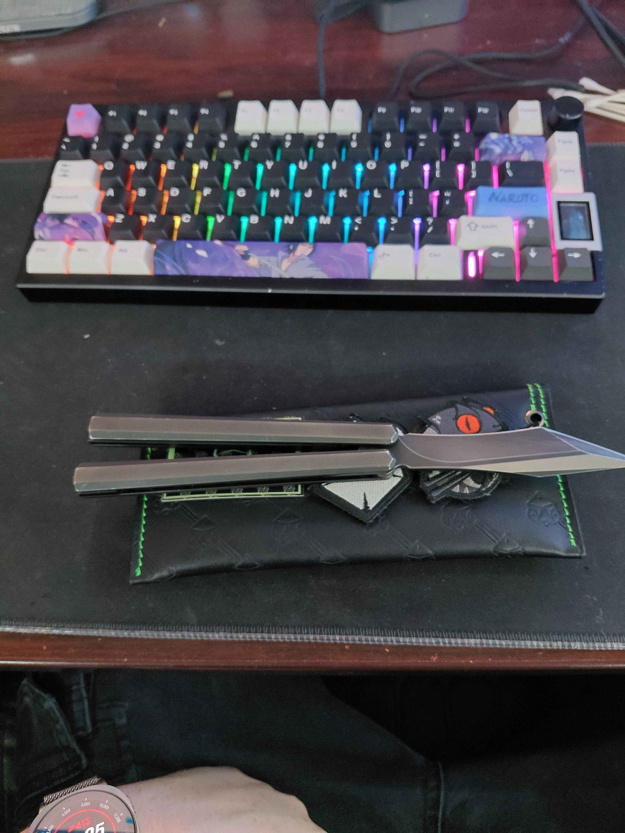 poikilo pm2 titanium balisong butterfly knife