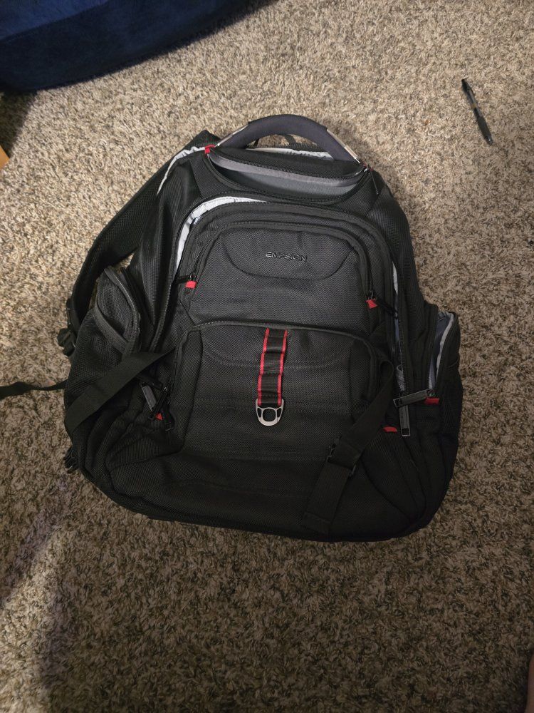 Swiss Gear Black Laptop Backpack, Multiple Compartments, Durable Design, Travel/Commute
