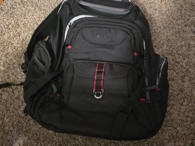 Swiss Gear Black Laptop Backpack, Multiple Compartments, Durable Design, Travel/Commute