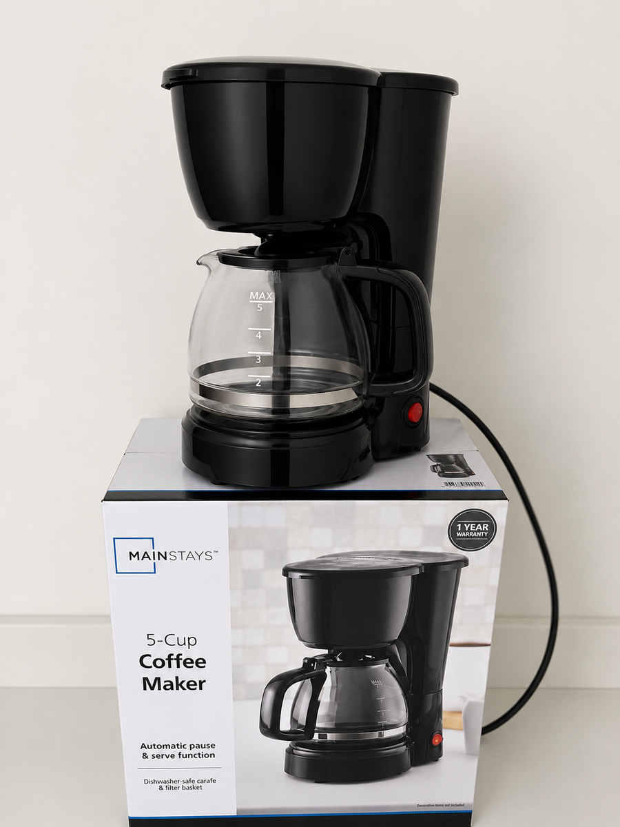 Mainstays 5-Cup Coffee Maker