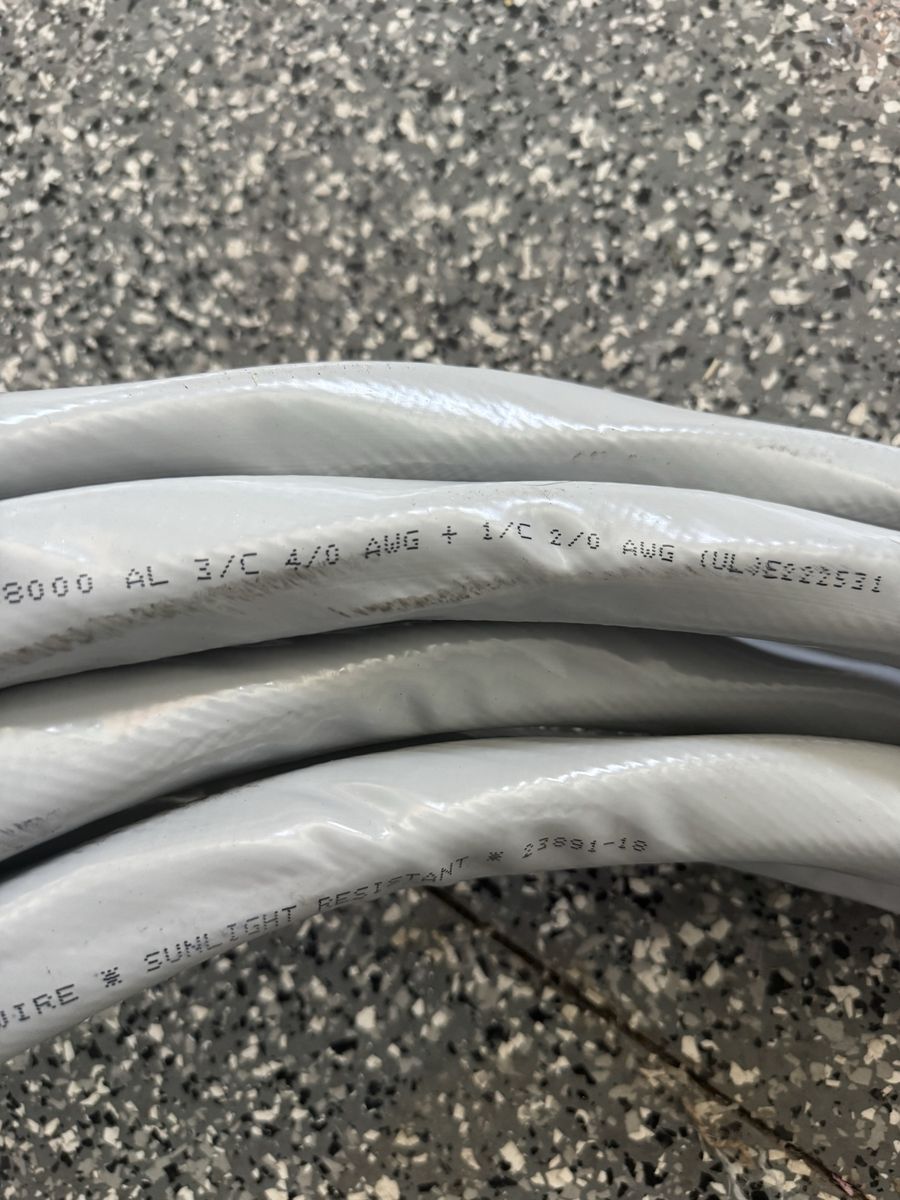 4/0 aluminum wire 39’
