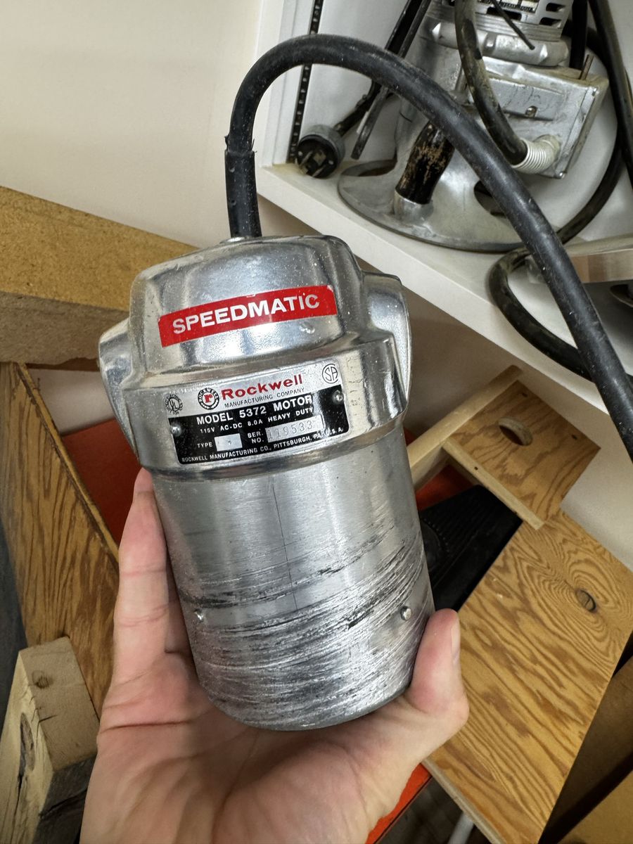 Rockwell Speedmatic Model 5372 Heavy Duty Motor Woodworking Tool