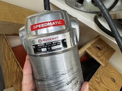 Rockwell Speedmatic Model 5372 Heavy Duty Motor Woodworking Tool