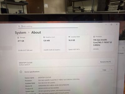 UNBEATABLE DEAL Microsoft Surface laptop 4 I7/16GB/512gb ssd w/warranty