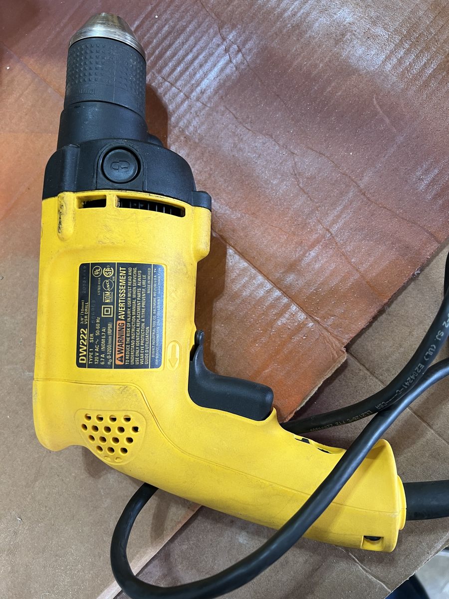 Corded Electric Dewalt 3/8” Drill