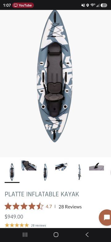 ​Platte Inflatable Kayak – Excellent Condition (MS