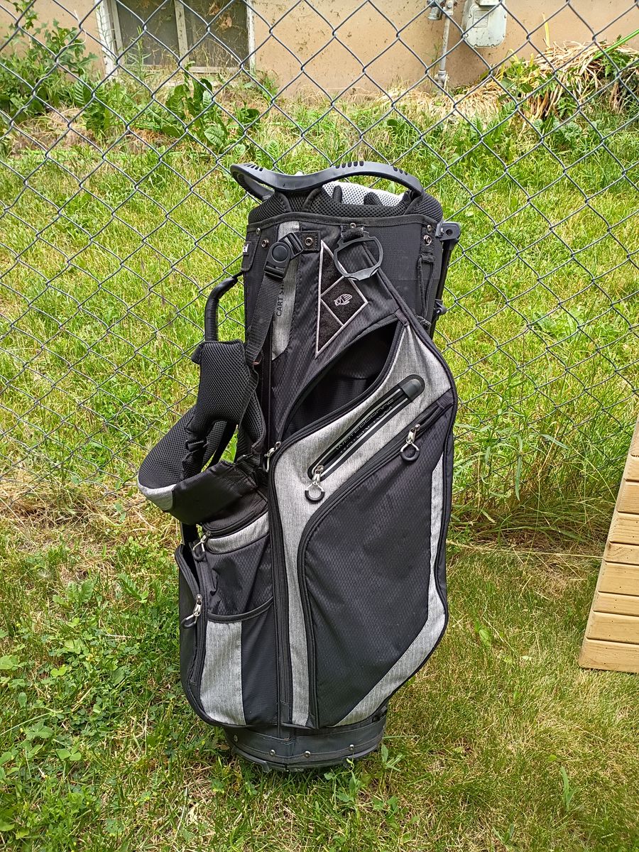 Golf Bag - Black/Grey, Multi-Pocket Organizer